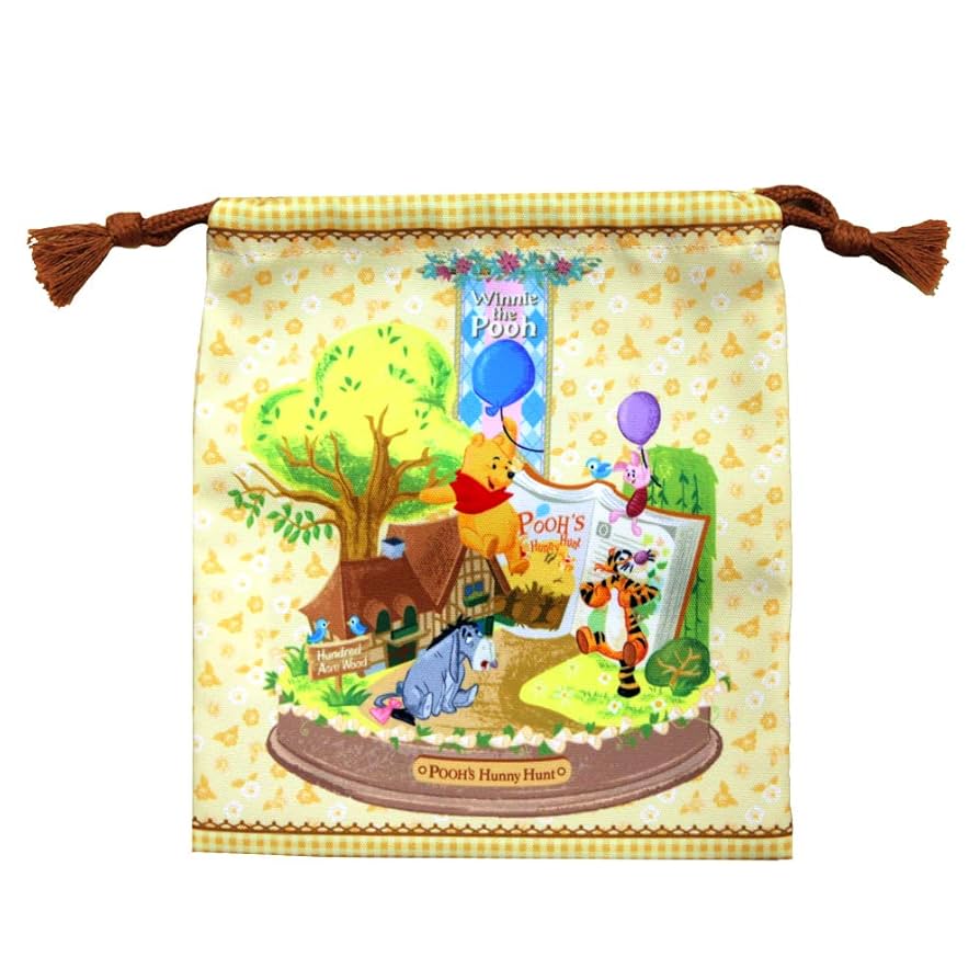 プーさんのハニーハント お手玉 ぬいぐるみ 4体セット ポーチ付き d22-0101.jpg